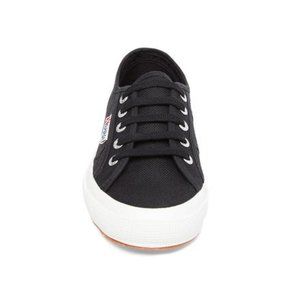 NEW SUPERGA 2750 COTU CLASSIC BLACK WHITE Size 9 EU 40